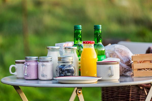 Enjoy a summer breakfast outside